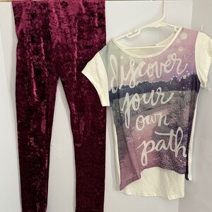 Joyfolie Pink and White Kids Matching Set